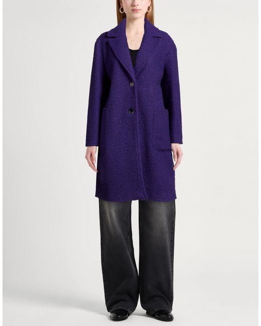 Diana Gallesi Purple Coat Polyester