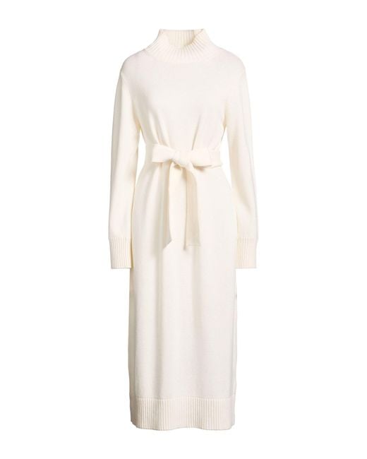 Eleventy White Midi Dress