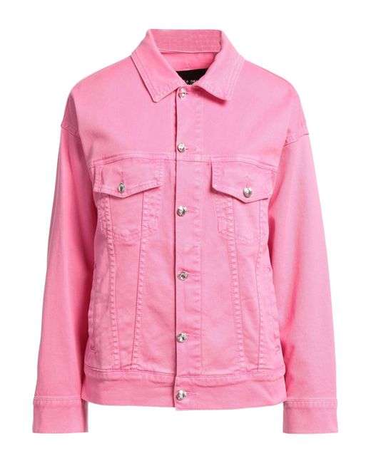 Frankie Morello Pink Denim Outerwear