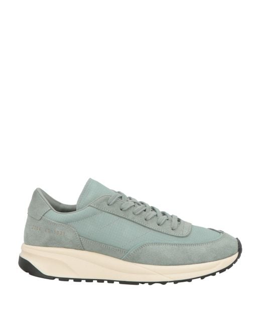 Common Projects Blue Sneakers Leather, Textile Fibers for men