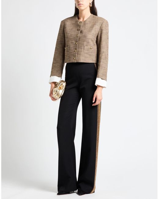 Sandro Gray Jacket Viscose, Polyester, Elastane