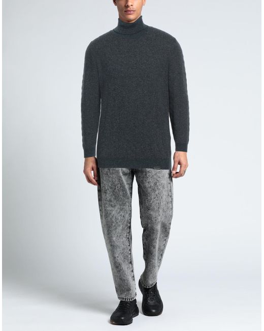 Brooksfield Blue Turtleneck for men