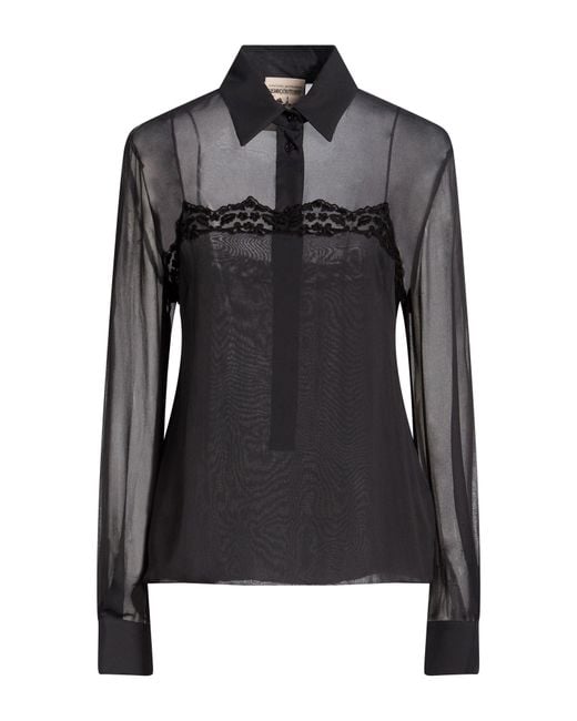 Semicouture Black Top Acetate, Silk