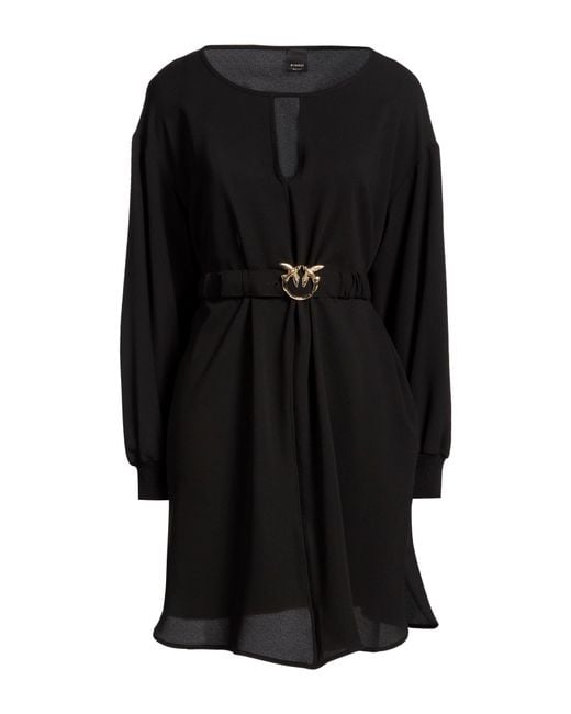 Pinko Black Mini Dress Polyester