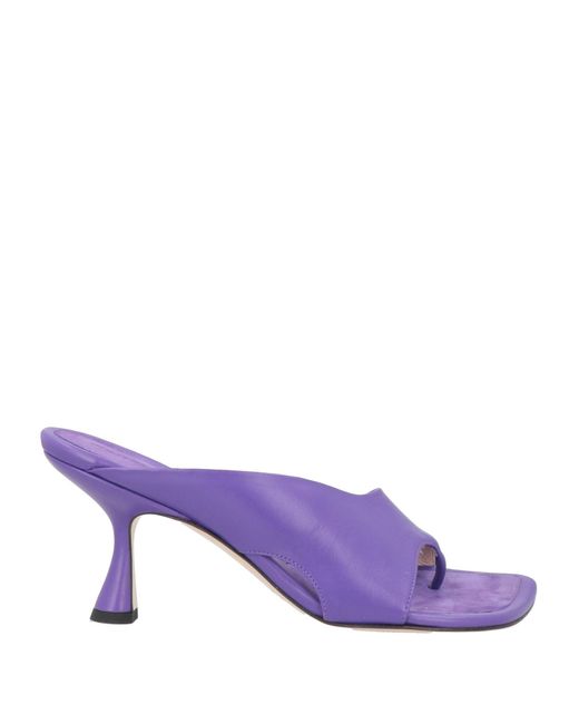 Wandler Purple Thong Sandal
