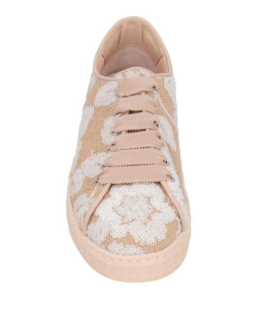 Agl Attilio Giusti Leombruni Natural Sand Sneakers Leather, Textile Fibers