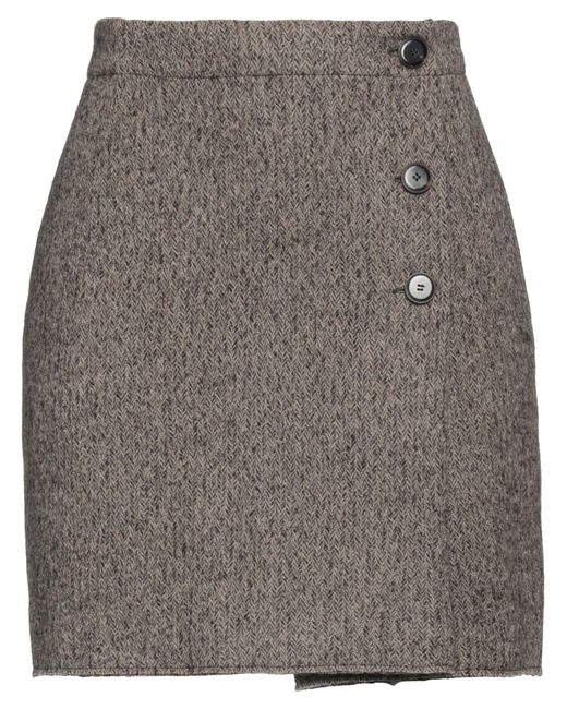 Pomandère Gray Mini Skirt