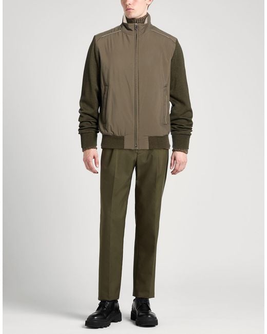 Paul & Shark Green Jacket Virgin Wool, Polyester for men