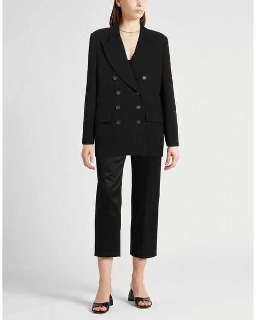Khaite Black Blazer Virgin Wool, Viscose