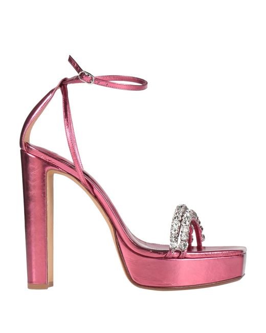 Alexandre Birman Pink Fuchsia Sandals Leather