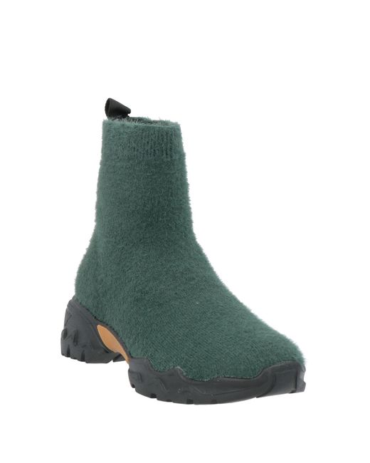 My Twin Green Ankle Boots