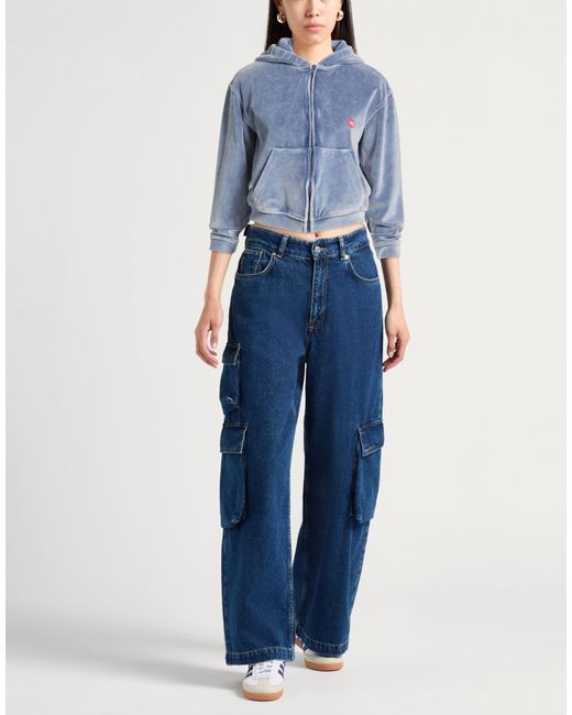 T By Alexander Wang Blue Sweatshirt