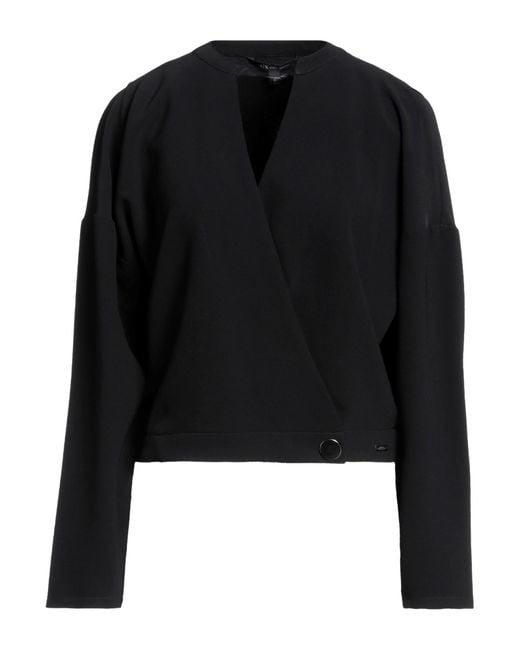 ARMANI EXCHANGE Black Top Polyester, Elastane