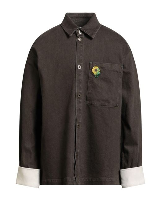 J.W. Anderson Black Denim Outerwear Cotton, Elastane for men