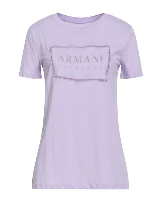 ARMANI EXCHANGE Purple T-shirt