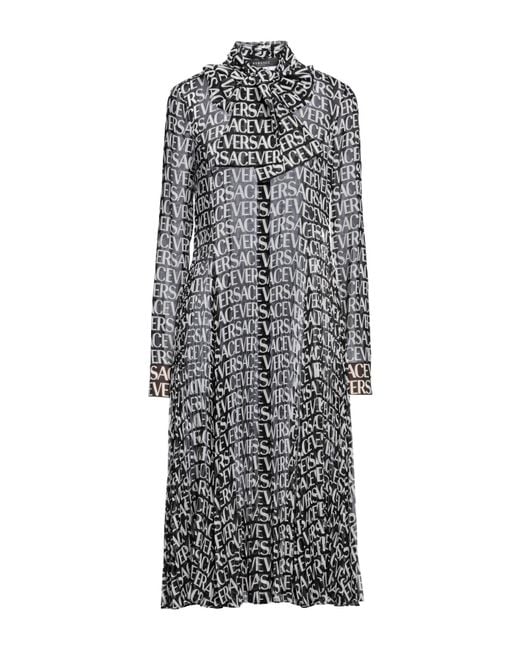Robe midi Versace en coloris Gray
