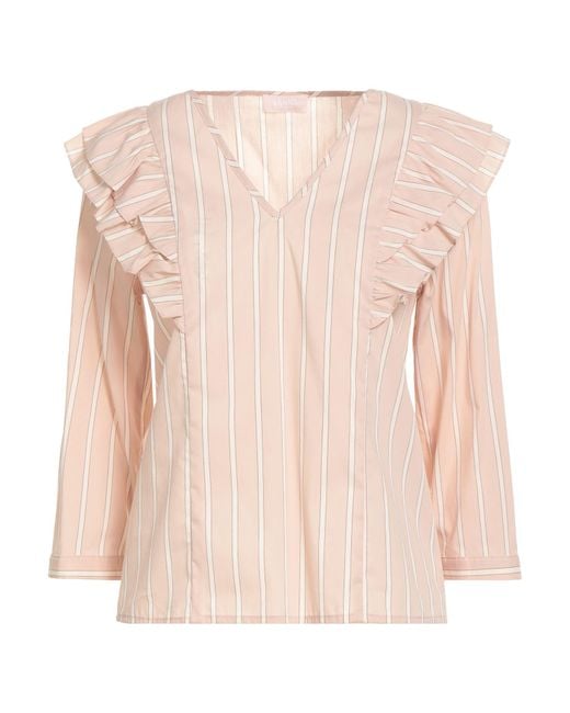Liu Jo Pink Top Cotton, Polyamide, Elastane