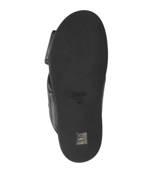 Herno Black Sandals