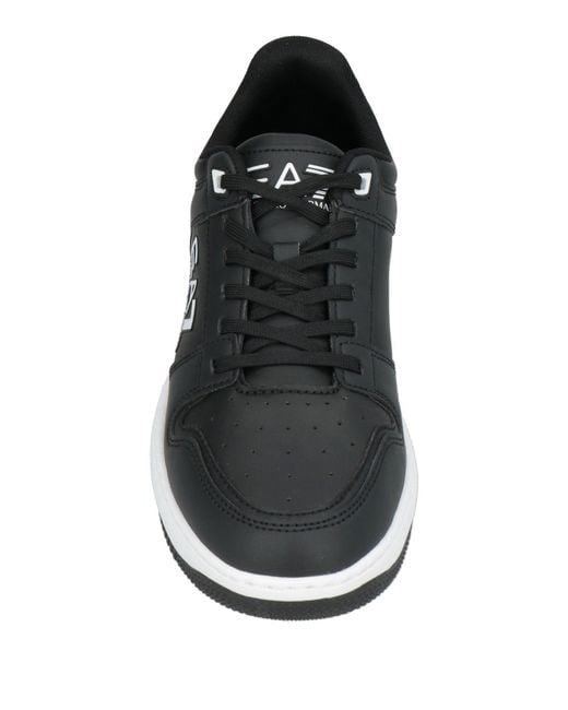 EA7 Black Sneakers Polyester, Polyurethane for men