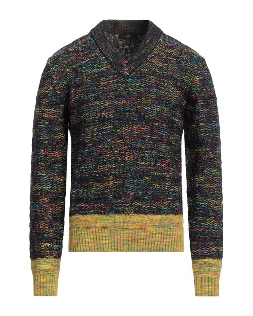 Dunhill Black Marigold Sweater Polyamide, Cotton, Mohair Wool, Alpaca Wool for men