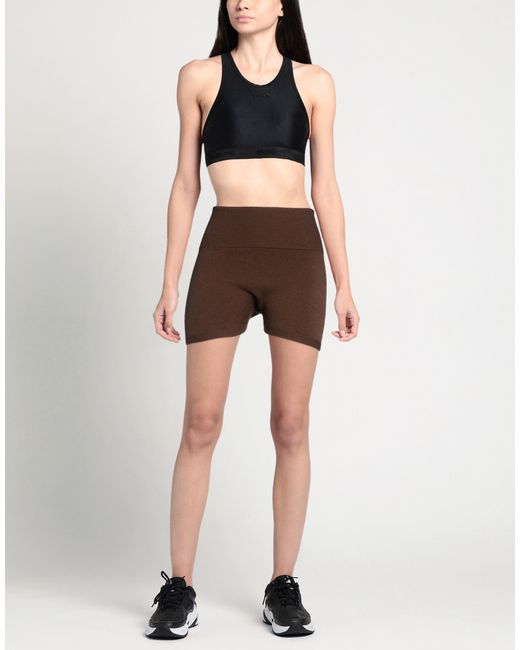 Wolford Brown Shorts & Bermuda Shorts Virgin Wool, Polyester