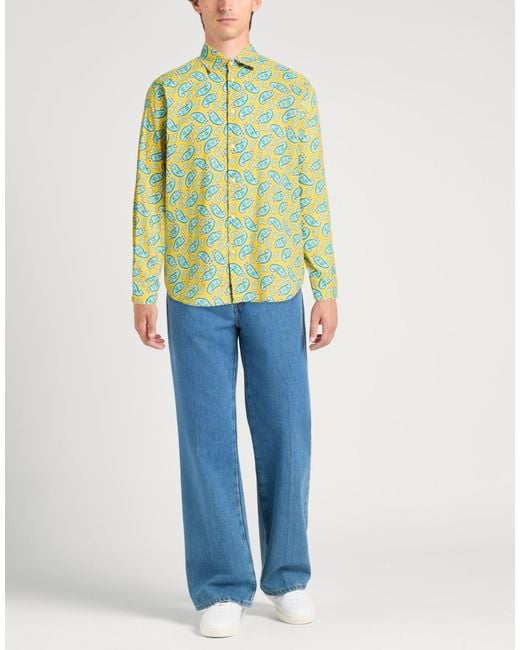 Manuel Ritz Yellow Shirts for men