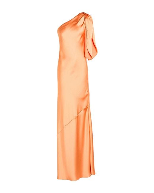 ACTUALEE Orange Maxi Dress