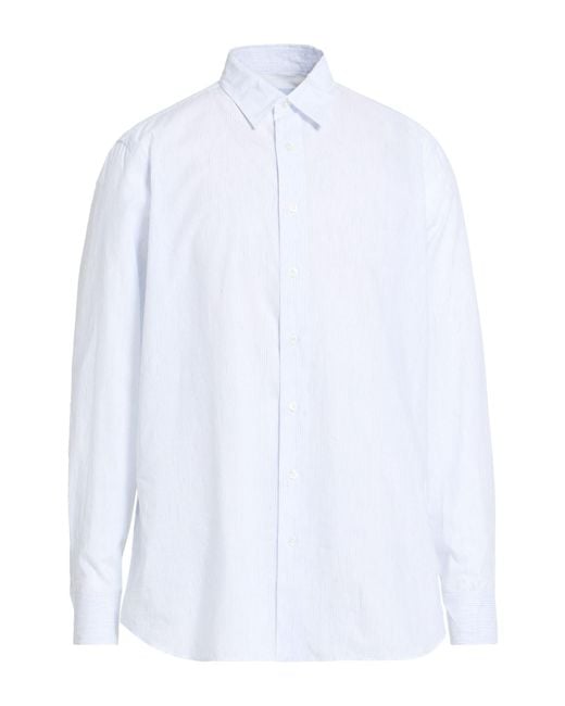 Lardini White Light Shirt Linen, Cotton for men