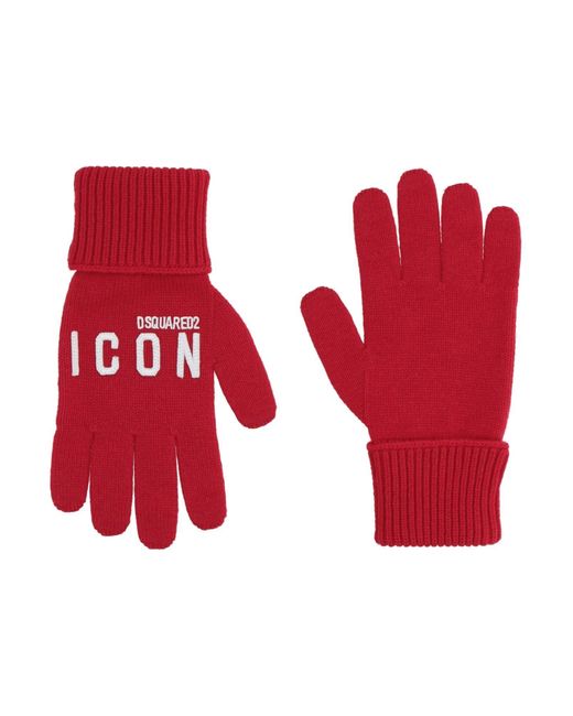 DSquared² Red Gloves