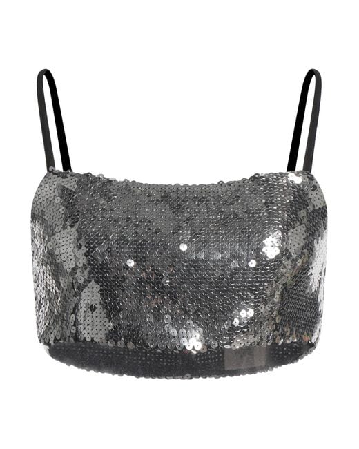 Semicouture Gray Top Polyester
