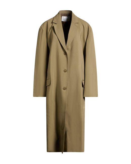 Frankie Shop Natural Overcoat & Trench Coat Viscose, Virgin Wool, Elastane