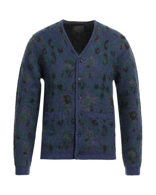 Beams Plus Blue Cardigan for men