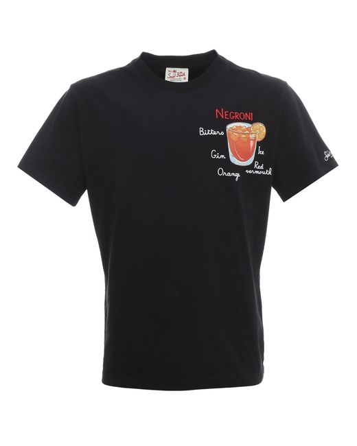 T-shirt Mc2 Saint Barth pour homme en coloris Black