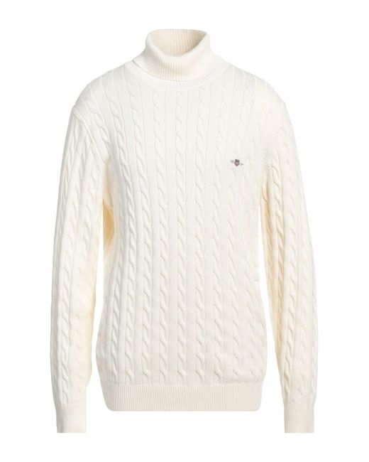 Gant White Turtleneck for men