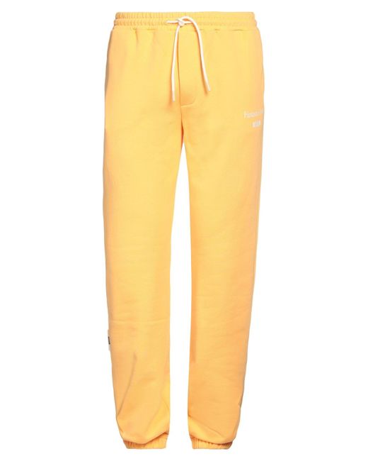 MSGM Yellow Pants for men