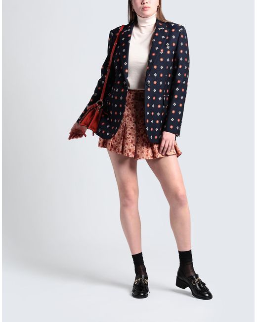 Sandro Red Shorts & Bermuda Shorts Viscose, Linen