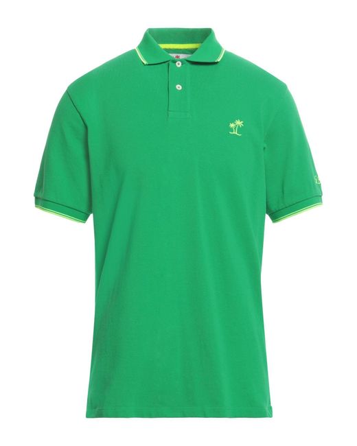 Mc2 Saint Barth Green Polo Shirt for men
