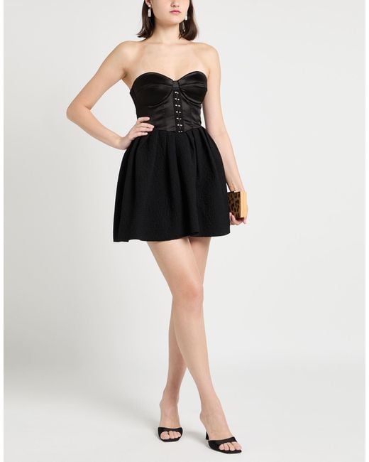 Elisabetta Franchi Black Mini Dress