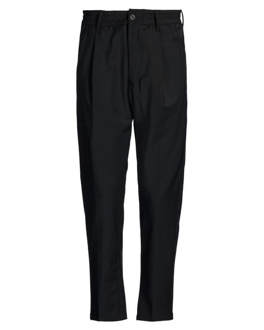 Drykorn Black Pants Polyester, Wool, Elastane for men