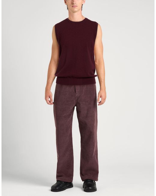 Amaranto Purple Sweater Wool for men