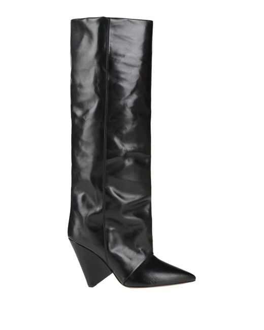 Isabel Marant Black Boot Leather