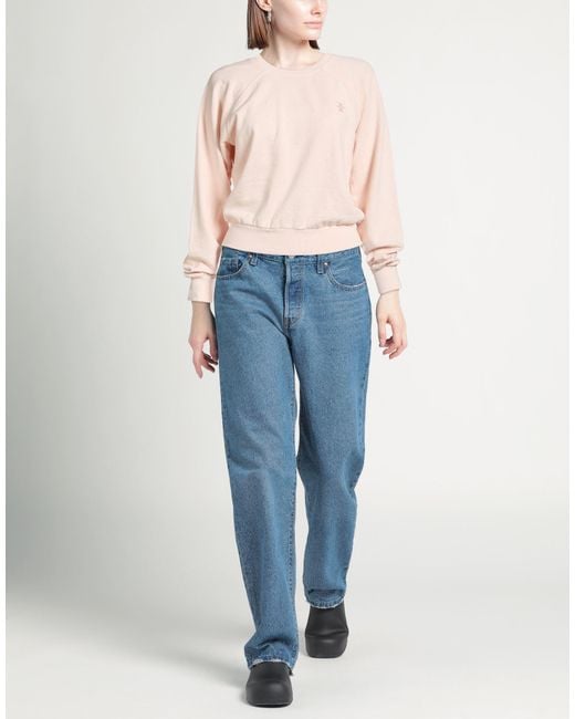 ÉTERNE Pink Light Sweatshirt Cotton