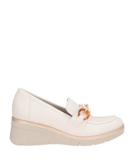 Cinzia Soft Natural Loafers Textile Fibers
