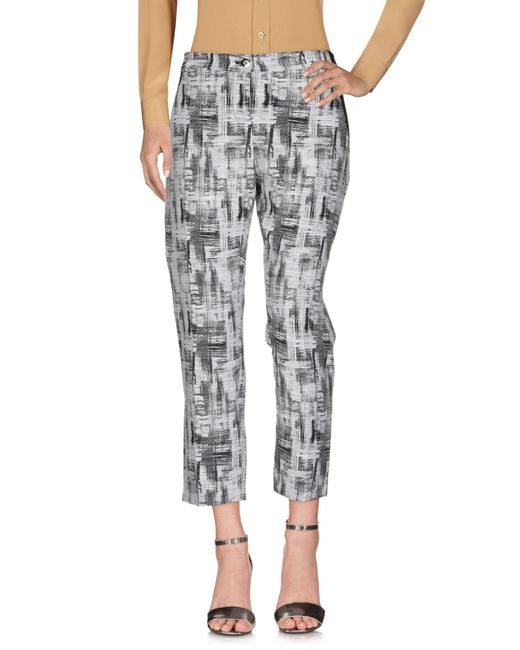 Pinko Gray Pants Cotton, Polyester