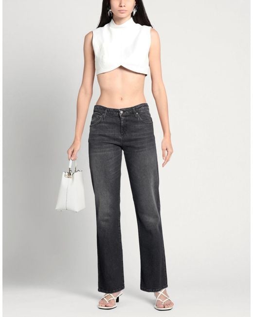 Roy Rogers Gray Jeans Cotton, Lyocell, Elastane