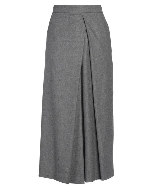 Les Copains Gray Midi Skirt