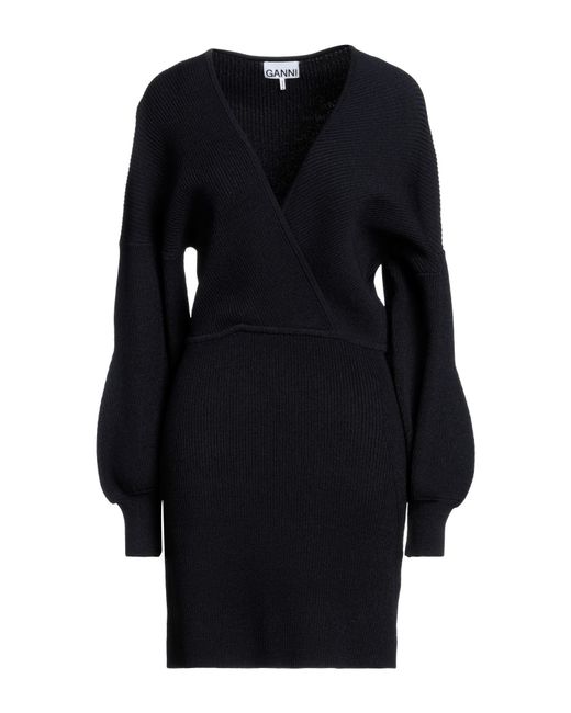 Ganni Black Mini Dress