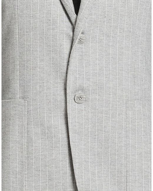 Havana & Co. Gray Light Blazer Polyester, Viscose, Elastane for men
