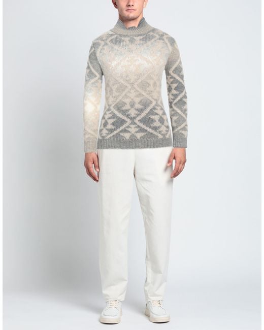 Dondup Gray Turtleneck for men