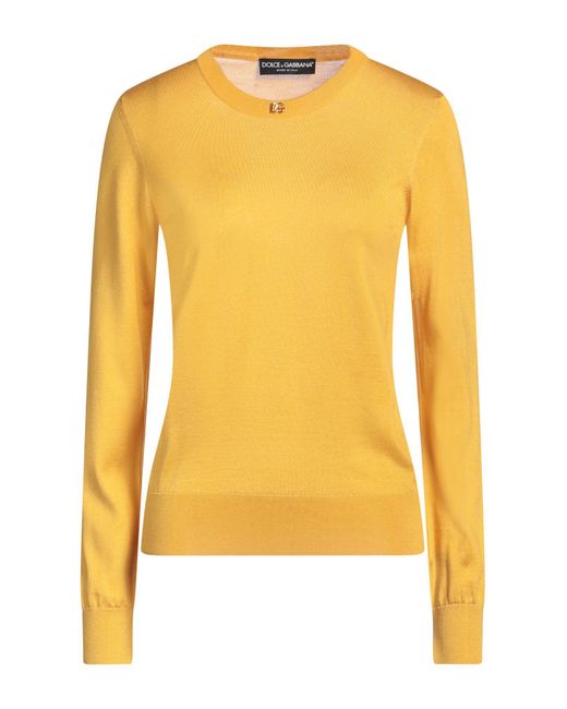 Dolce & Gabbana Yellow Pullover